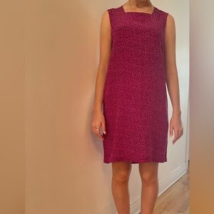 Pink 100% silk sheath dress